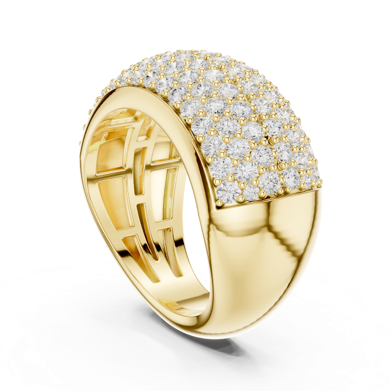 Gold Ring DDLR-316, Yellow Gold, view 1