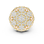 Gold Ring DDLR-767, Yellow Gold, view 4