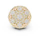 Gold Ring DDLR-767, Yellow Gold, view 4