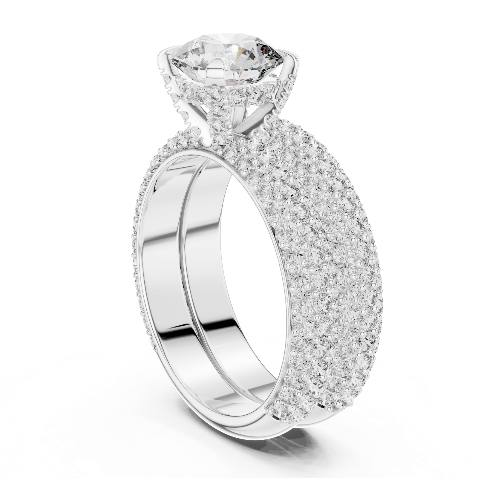 Gold Ring DDLR-012, White Gold