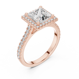 Gold Ring DDLR-154, Rose Gold, view 2