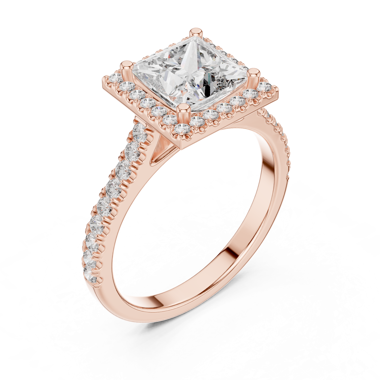 Gold Ring DDLR-154, Rose Gold, view 2