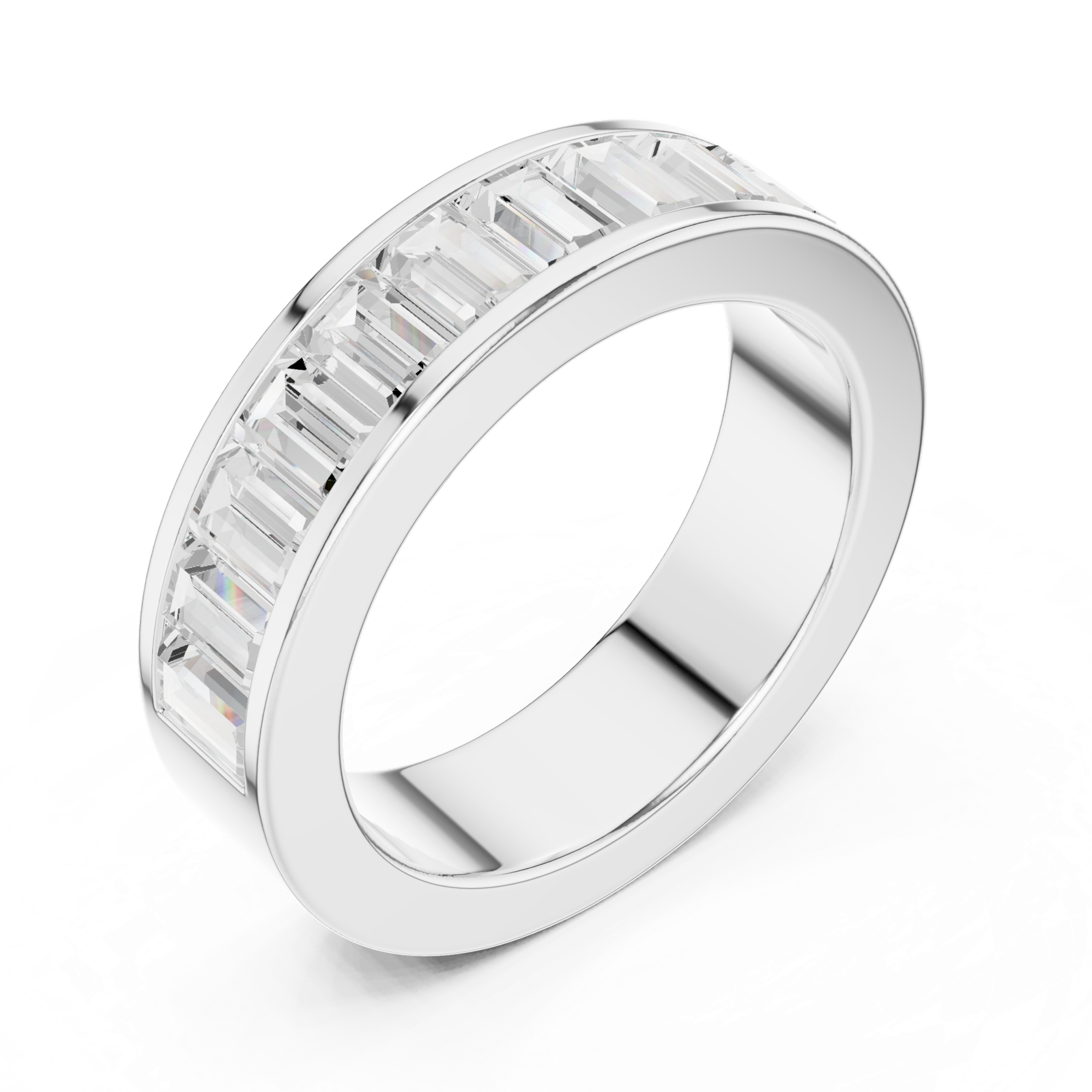 Gold Ring DDLR-381, White Gold, view 2