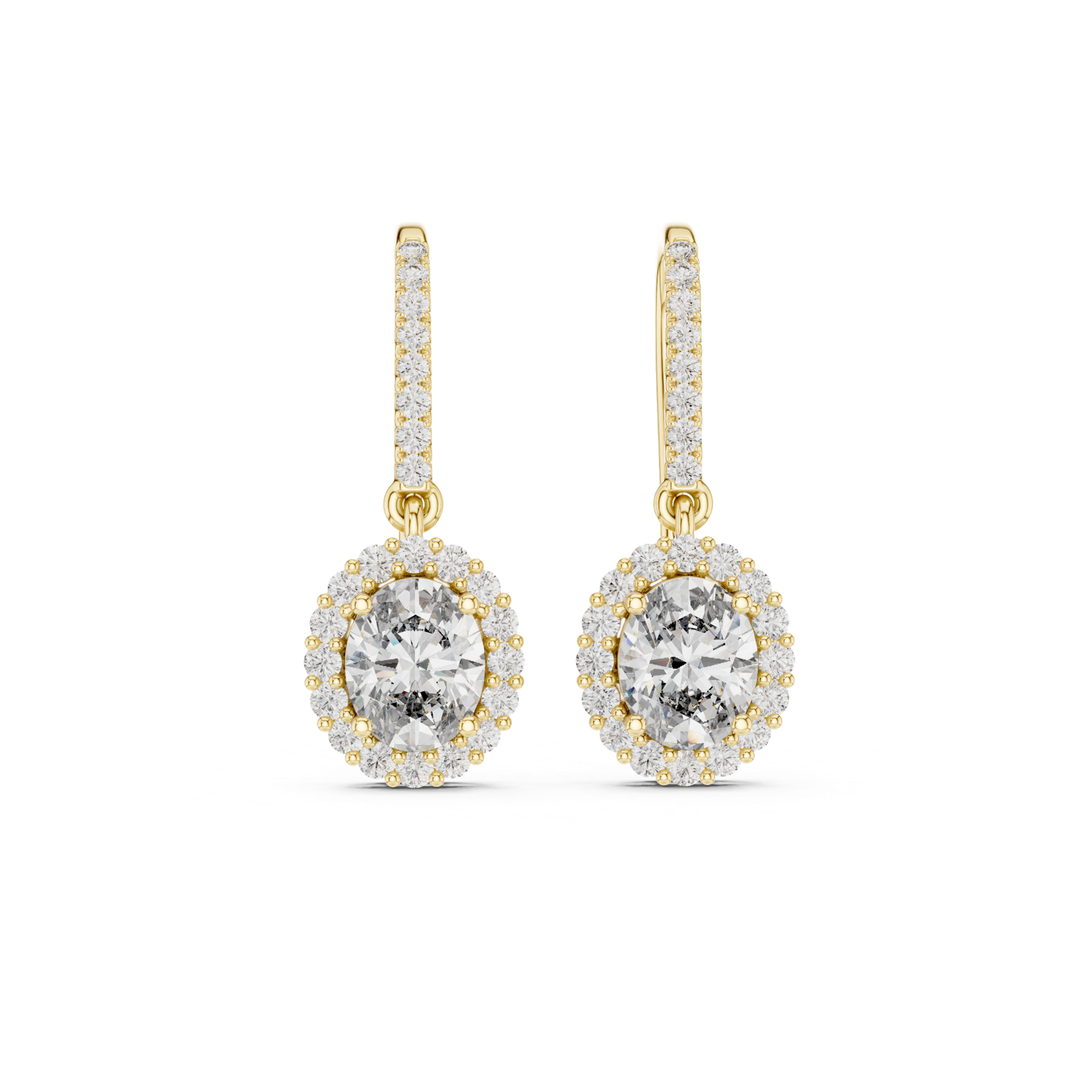 Gold Earrings 3-10010E_155_M, Yellow Gold