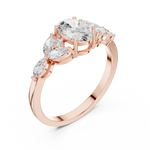Gold Ring HLR-43, Rose Gold, view 2