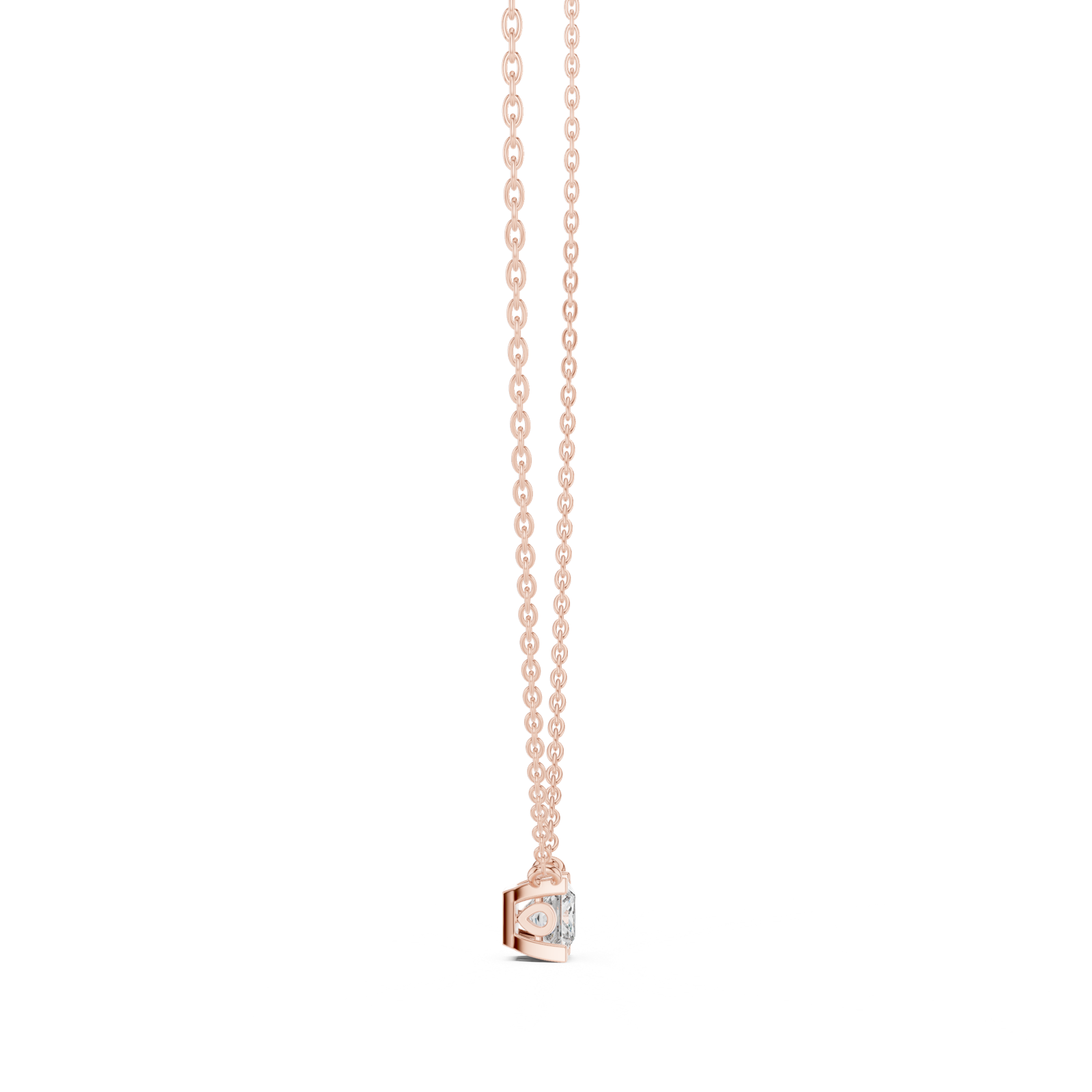Gold Pendant GPD-0056, Rose Gold, view 3
