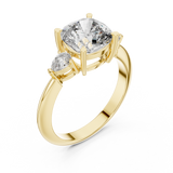 Gold Ring DDLR-196, Yellow Gold, view 2