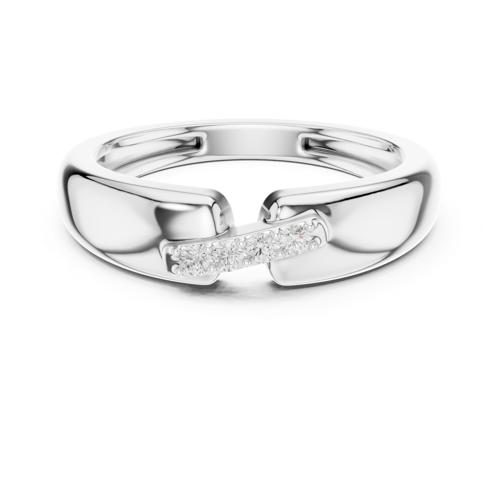 Gold Ring SBMR(24), White Gold, view 4