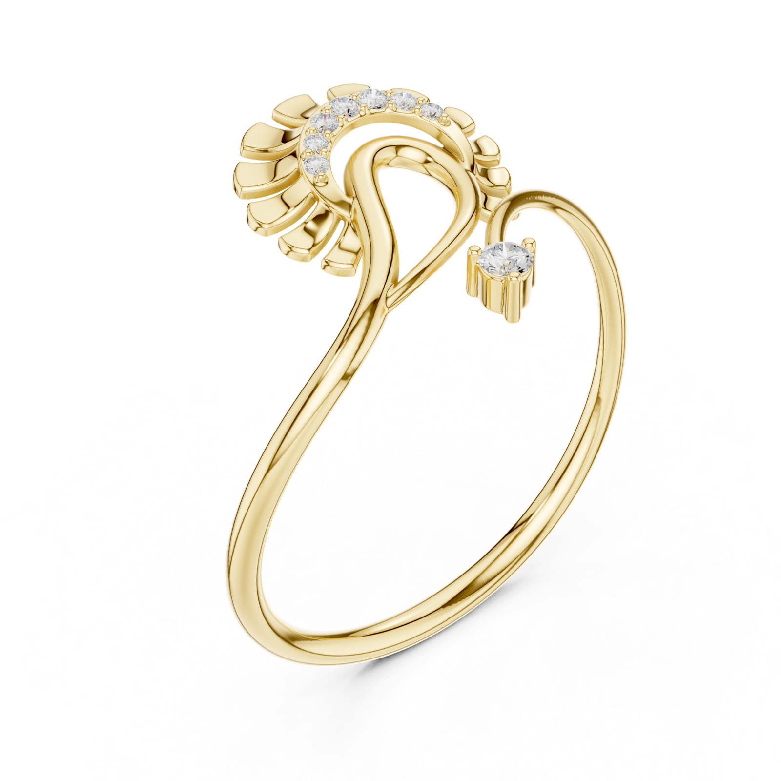 Gold Ring 1 (116), Yellow Gold, view 2