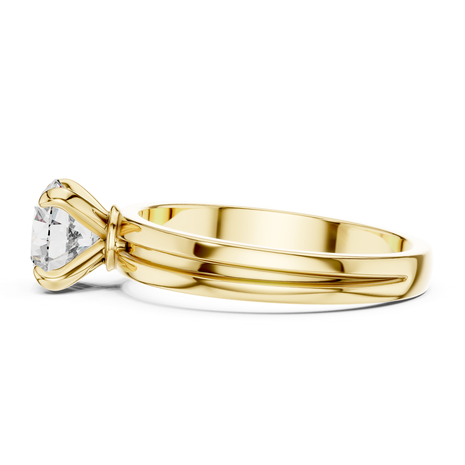 Gold Ring LR-0005, Yellow Gold, view 3