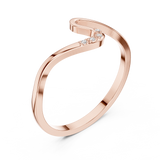 Gold Ring DDLR-721, Rose Gold, view 2