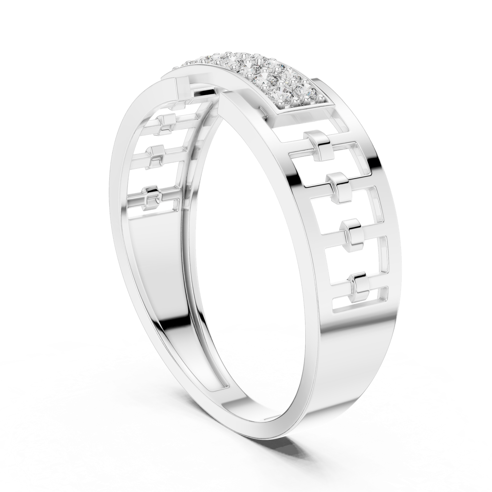 Gold Ring LR-01 (10), White Gold