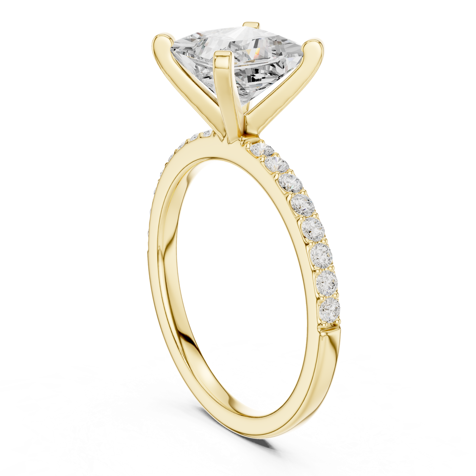 Gold Ring DDLR-890, Yellow Gold, view 1