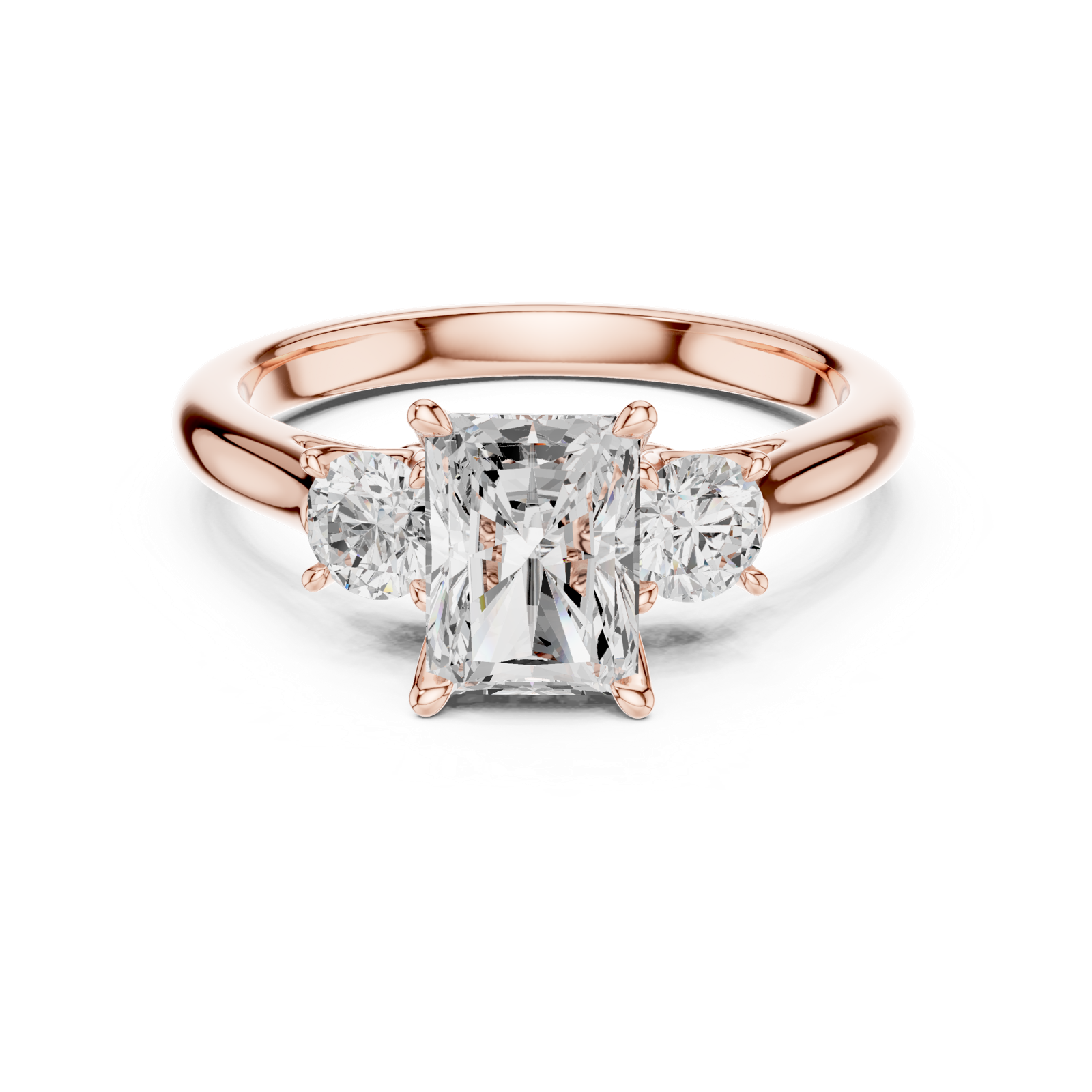 Gold Ring DDLR-896, Rose Gold, view 4