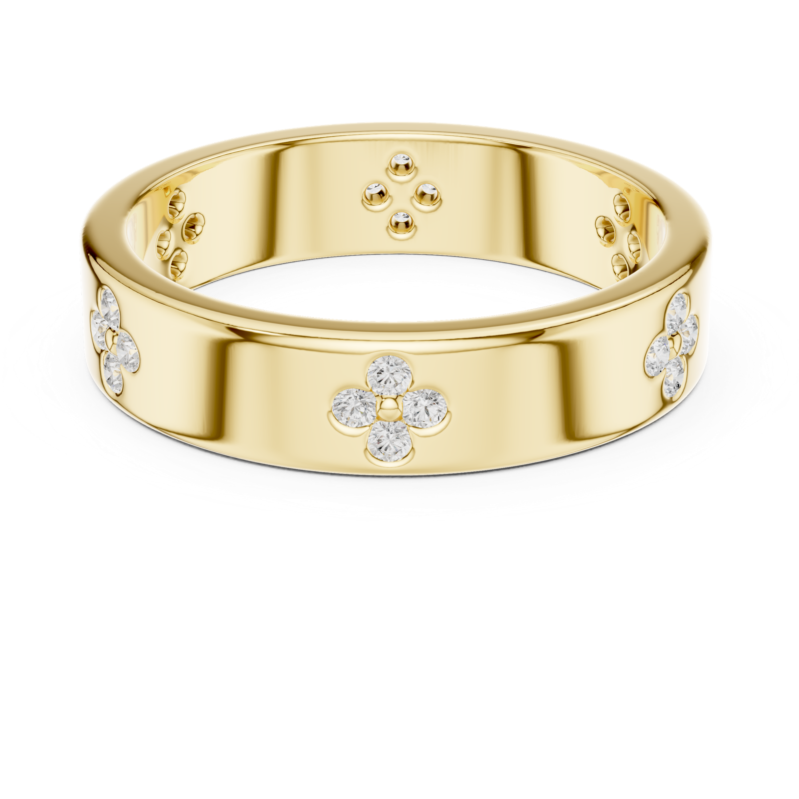 Gold Ring SBWR(70), Yellow Gold, view 4