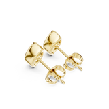Gold Jewelry DDER-001, Marquise center stone, Yellow Gold, view 2
