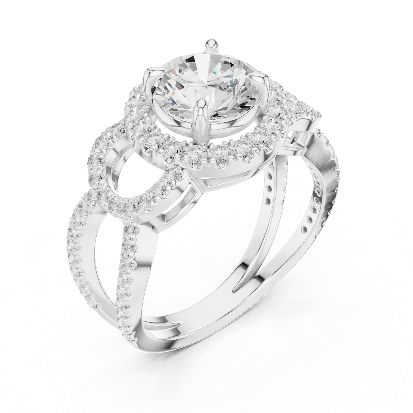 Gold Ring SBWR(71), White Gold, view 2