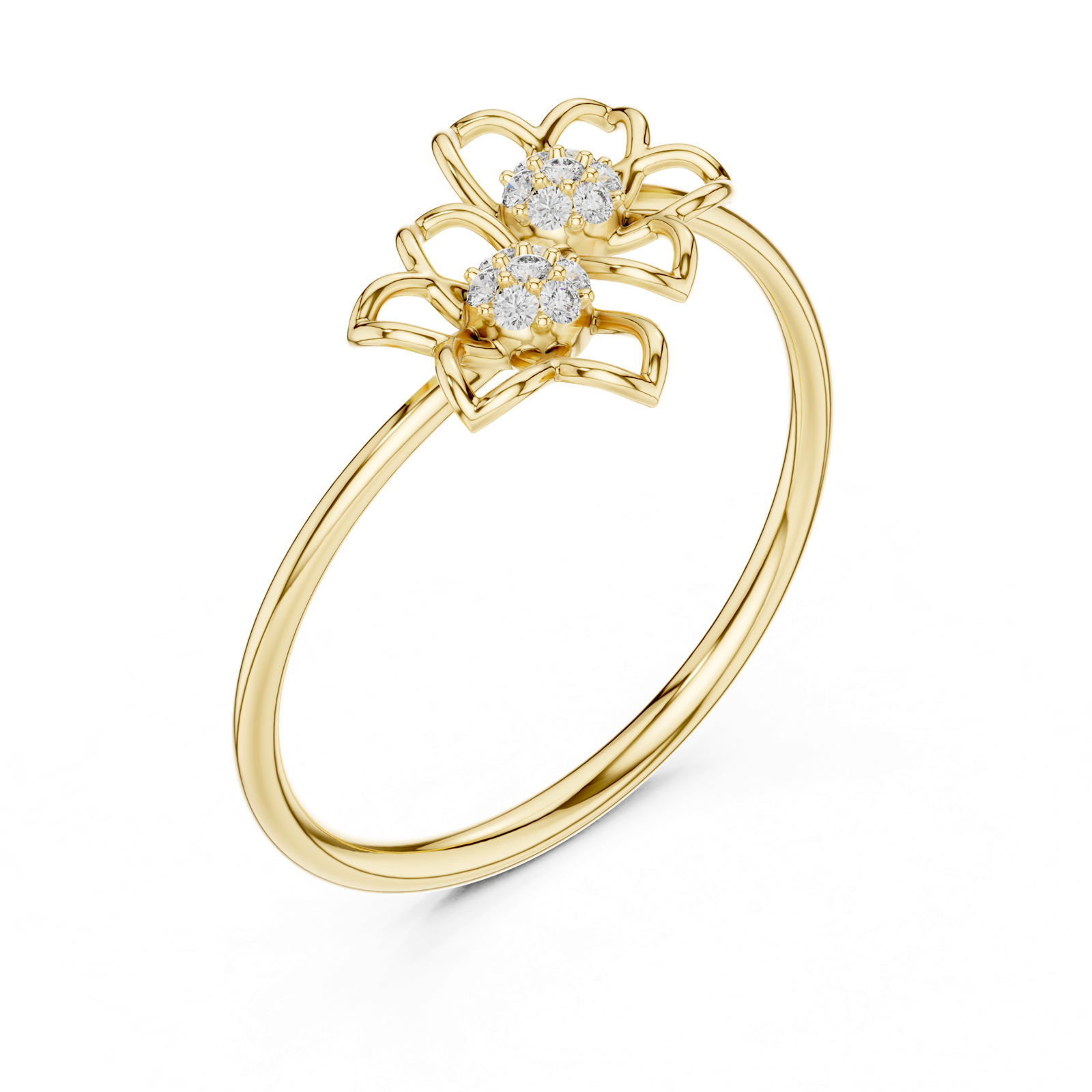 Gold Ring LR-01 (100), Yellow Gold, view 2