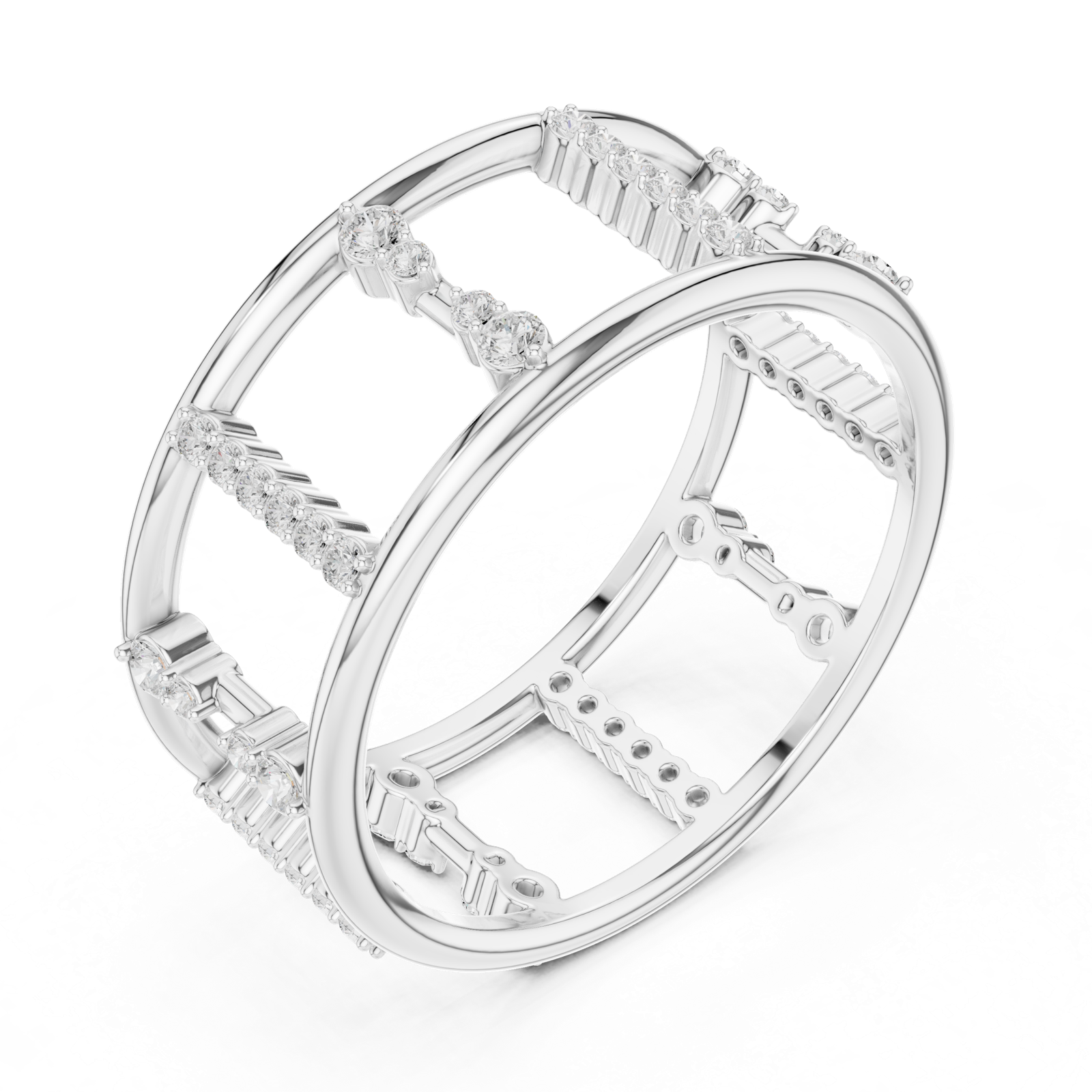 Gold Ring SBWR(48), White Gold, view 2
