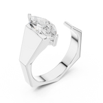 Gold Ring SBMR(34), White Gold, view 2