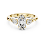 Gold Ring DDLR-726, Yellow Gold, view 4