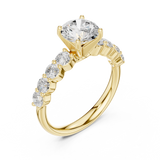Gold Ring DDLR-642, Yellow Gold, view 2