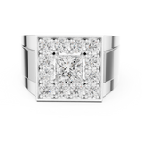 Gold Ring DDLR-388, White Gold, view 4