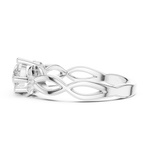 Gold Ring DDLR-510, White Gold, view 3