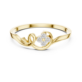 Gold Ring DR-6174, Yellow Gold, view 4