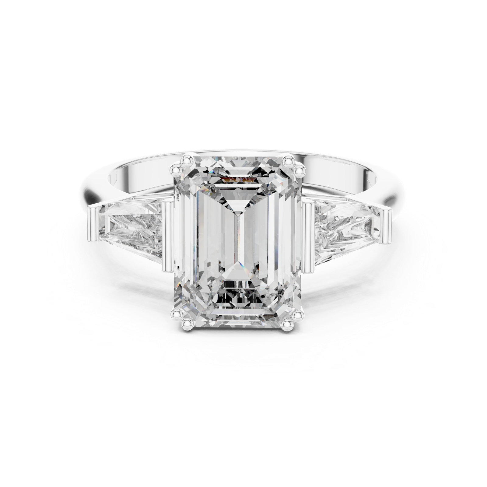 Gold Ring LR-0047, White Gold