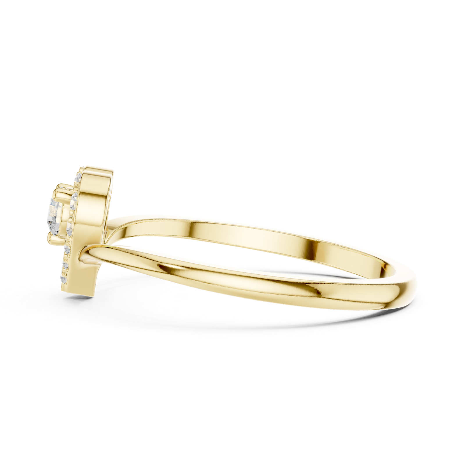 Gold Ring HLR-237, Yellow Gold, view 3