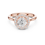 Gold Ring DDLR-652, Rose Gold, view 4