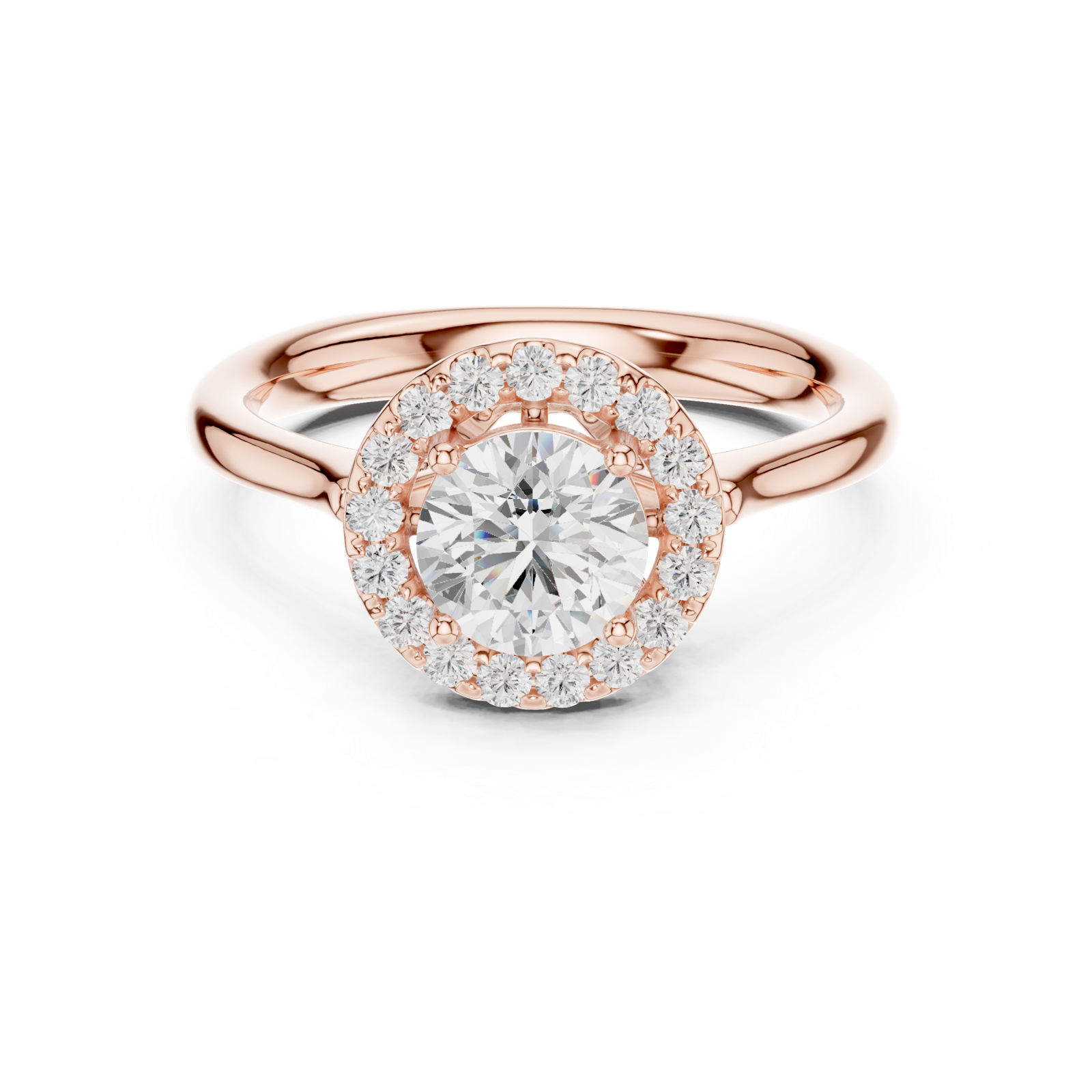 Gold Ring DDLR-652, Rose Gold, view 4
