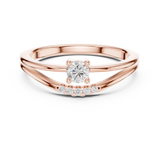Gold Ring DDLR-830, Rose Gold, view 4