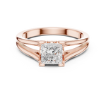 Gold Ring DDLR-892, Rose Gold, view 4