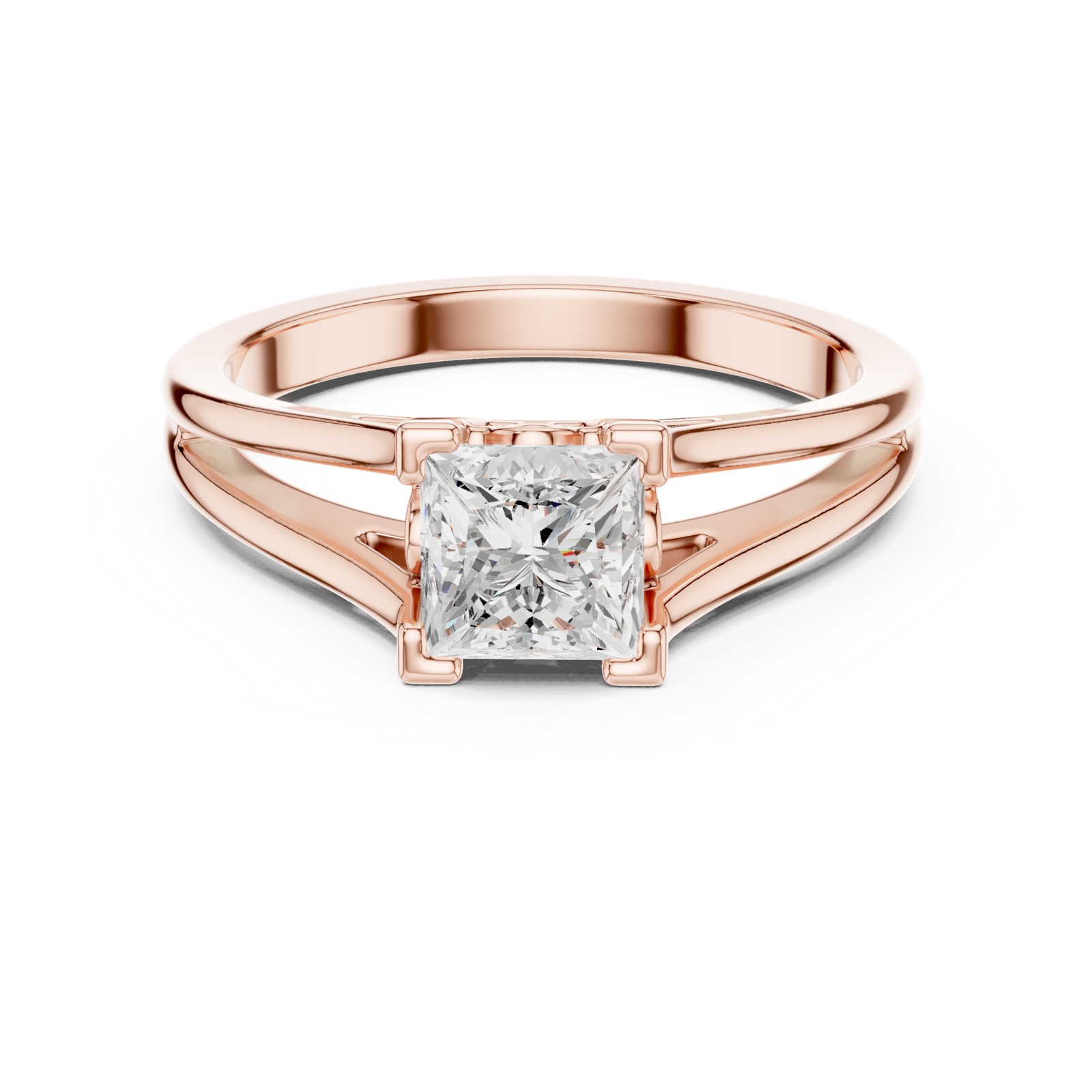 Gold Ring DDLR-892, Rose Gold, view 4