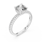 Gold Ring DDLR-177, White Gold, view 2