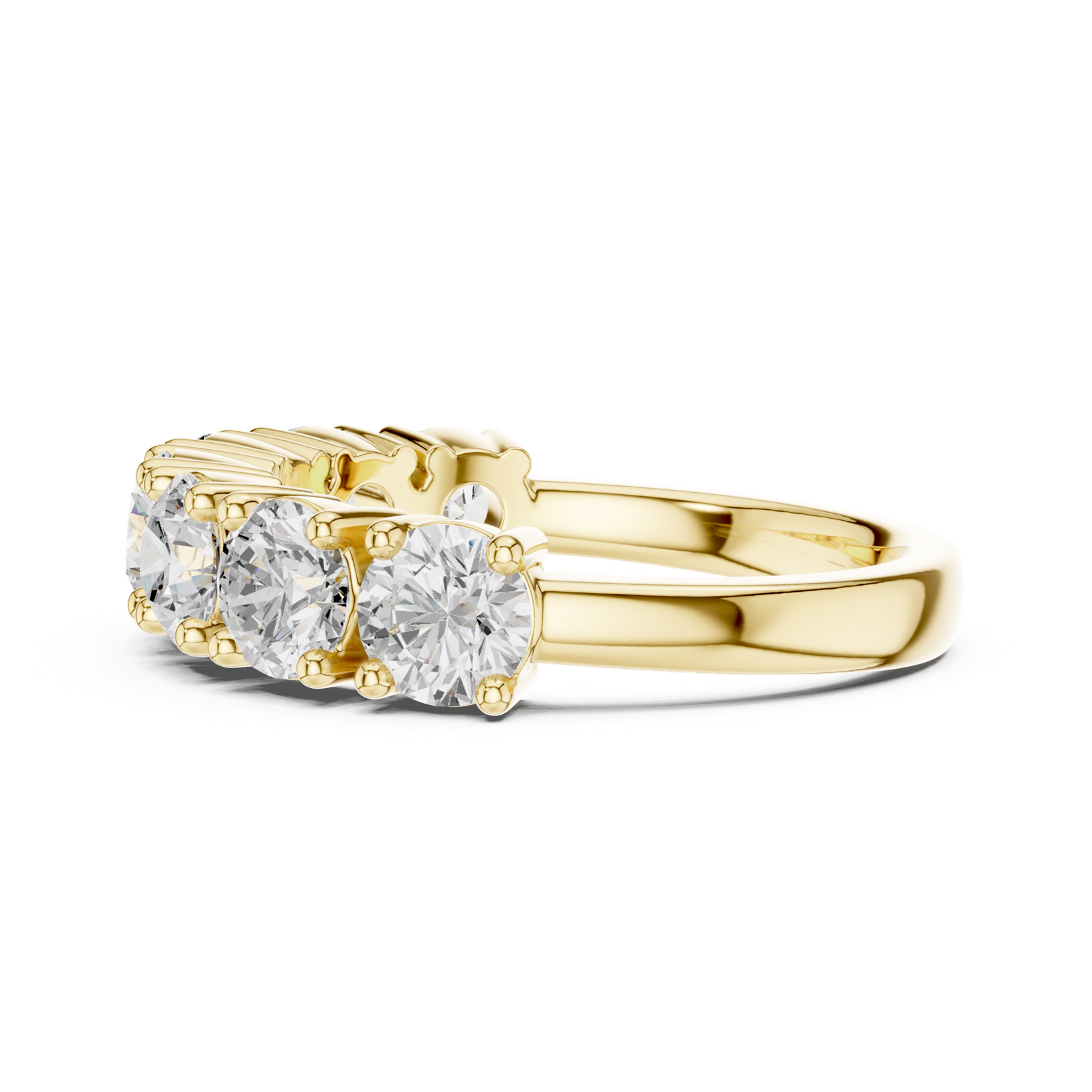 Gold Ring DDLR-619, Yellow Gold, view 3