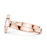 Gold Jewelry L36-3, Oval center stone, Rose Gold, view 3