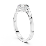 Gold Ring LR-0013, White Gold, view 1