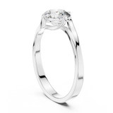 Gold Ring LR-0013, White Gold, view 1