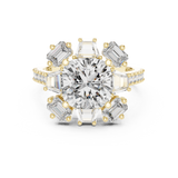 Gold Ring DDLR-179, Yellow Gold, view 4
