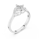 Gold Ring DDLR-515, White Gold, view 2