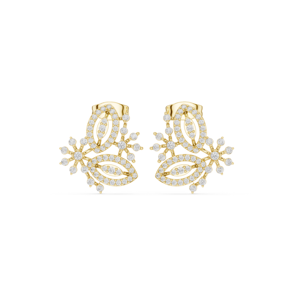 Gold Earrings SBER(28), Yellow Gold