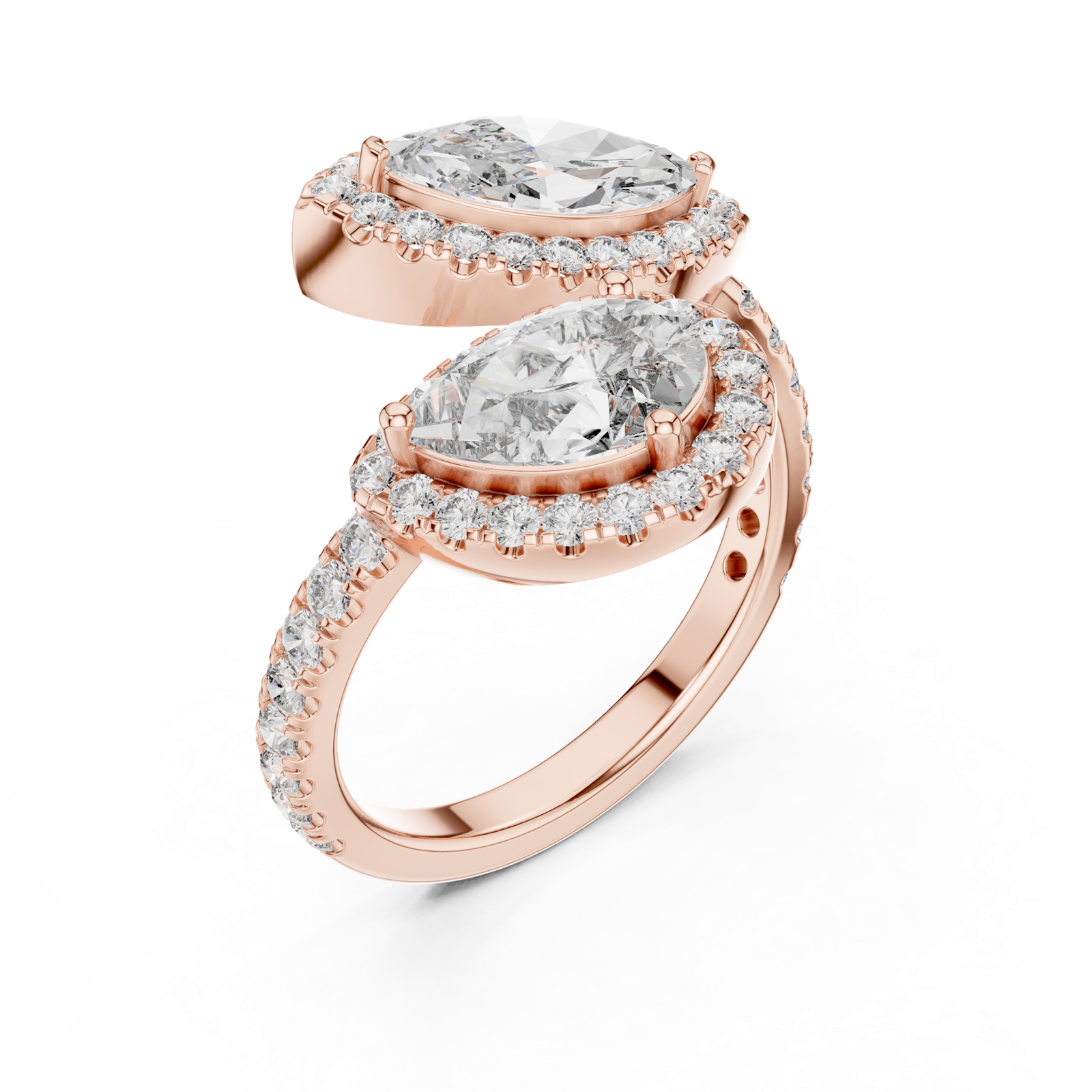 Gold Pendant 9-10007L_14, Rose Gold, view 2