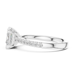 Gold Ring DDLR-735, White Gold, view 3