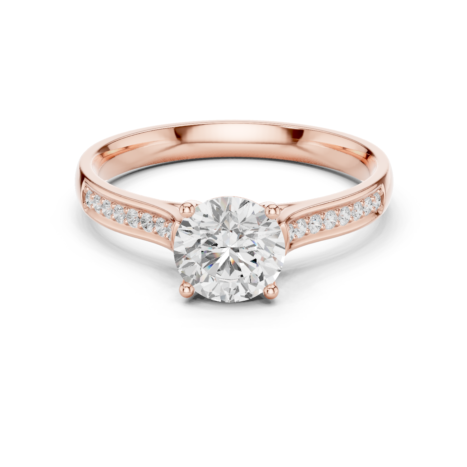 Gold Ring DDLR-772, Rose Gold