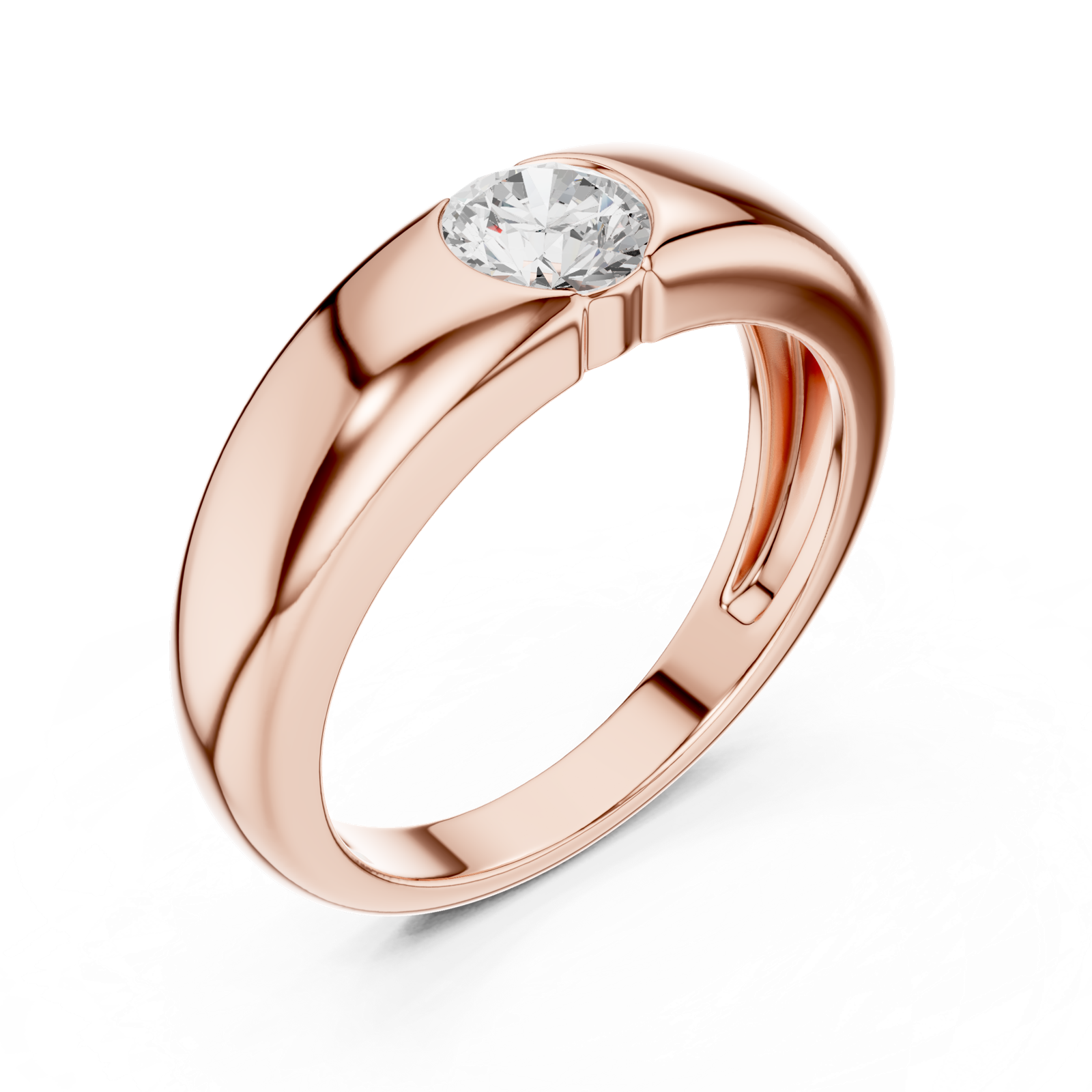 Gold Ring SBMR(15), Rose Gold, view 2