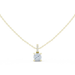 Gold Jewelry, Cushion center stone, Yellow Gold