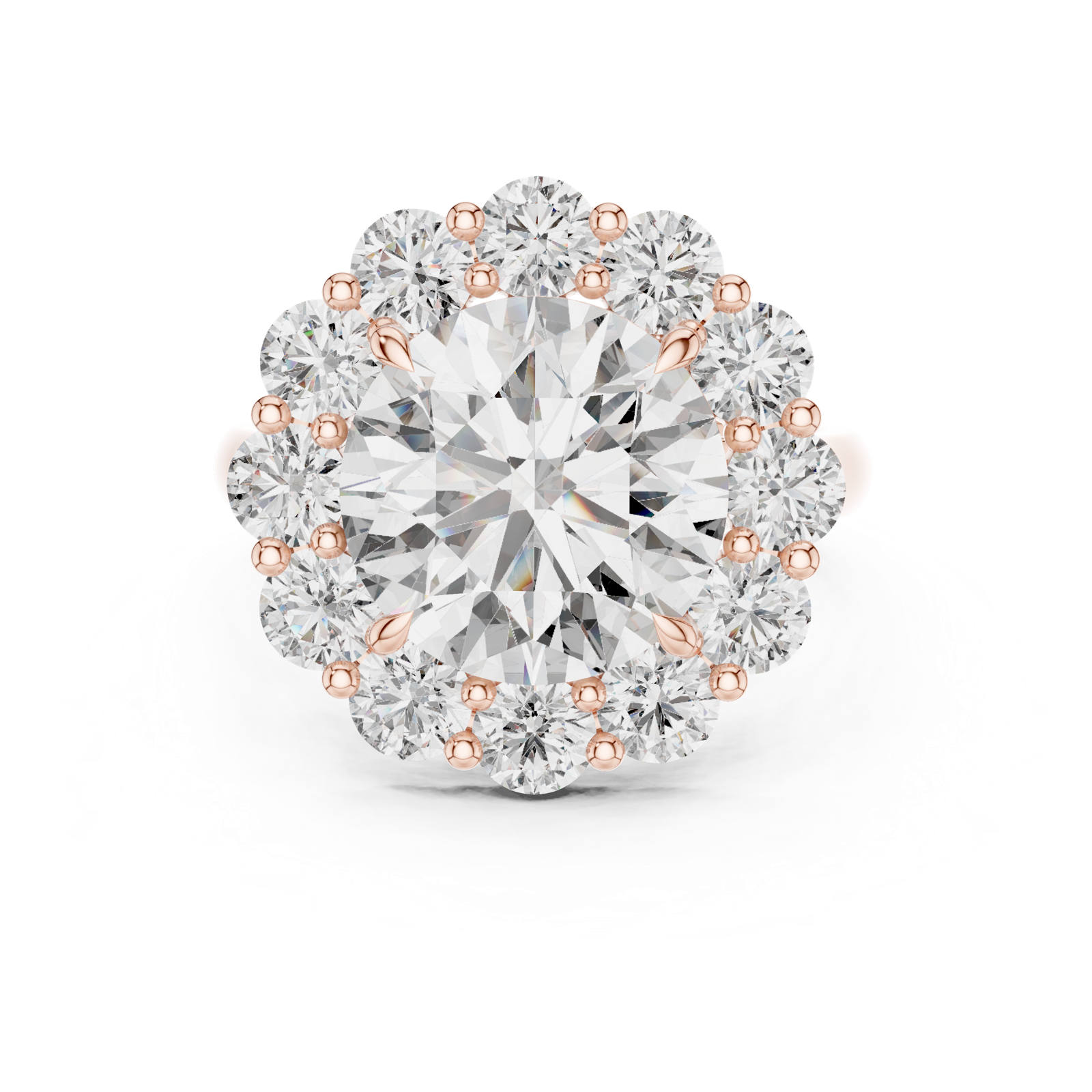 Gold Pendant 9-10025L_09, Rose Gold